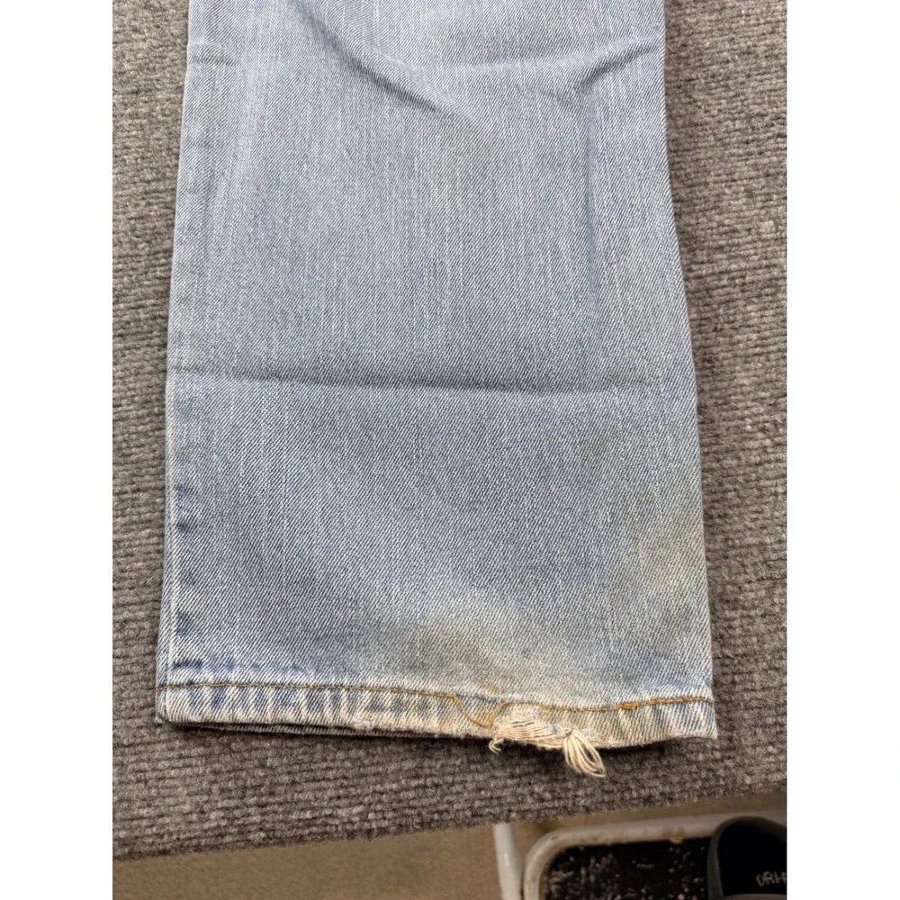 Levis 550 Relaxed Fit Mens Jeans 36x34 Light Wash Blue Cotton Denim‎ 550-0261